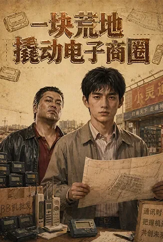一块荒地撬动电子商圈动漫海报