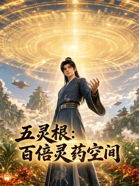 五灵根：百倍灵药空间动漫海报