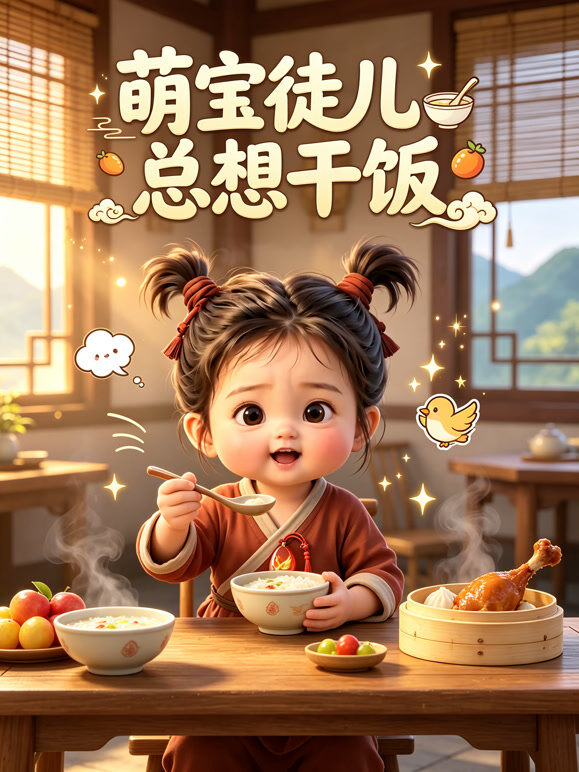 萌宝徒儿总想干饭