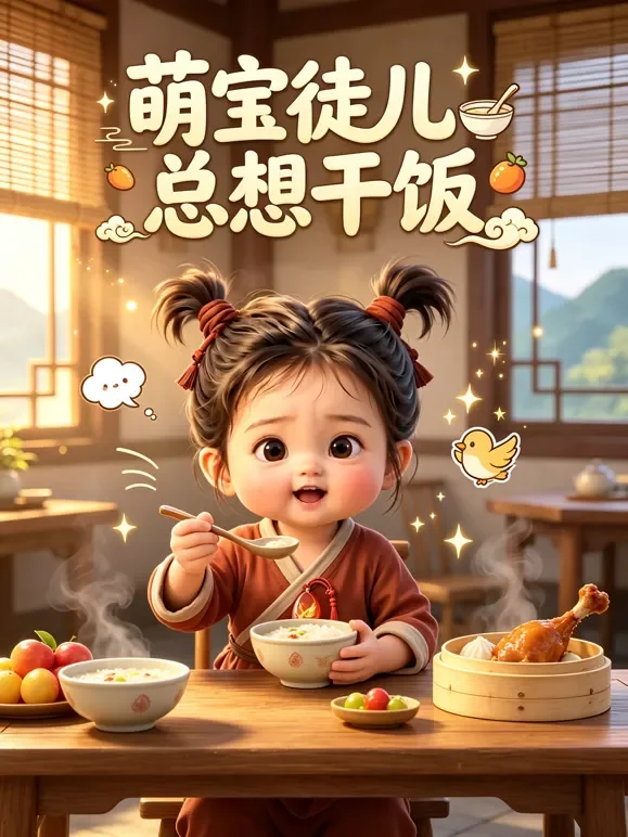 萌宝徒儿总想干饭动漫海报