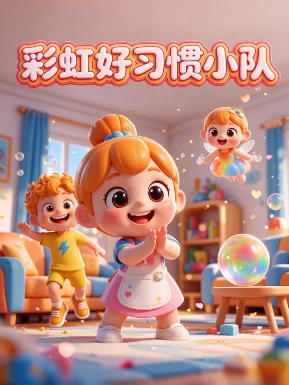彩虹好习惯小队动漫海报