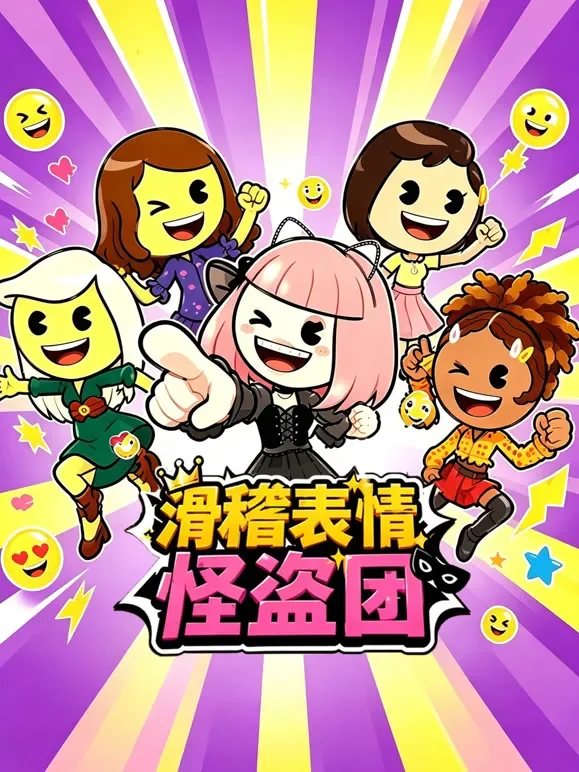 滑稽表情怪盗团动漫海报