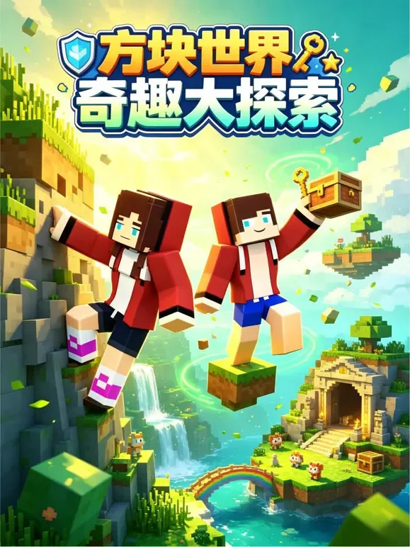 方块世界奇趣大探索动漫海报