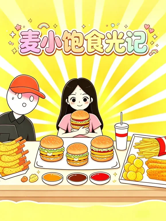 麦小饱食光记动漫海报