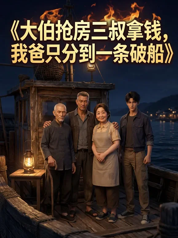 大伯抢房三叔拿钱，我爸只分到一条破船动漫海报