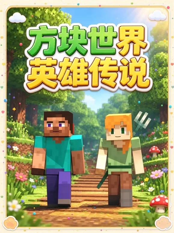 方块世界英雄传说动漫海报
