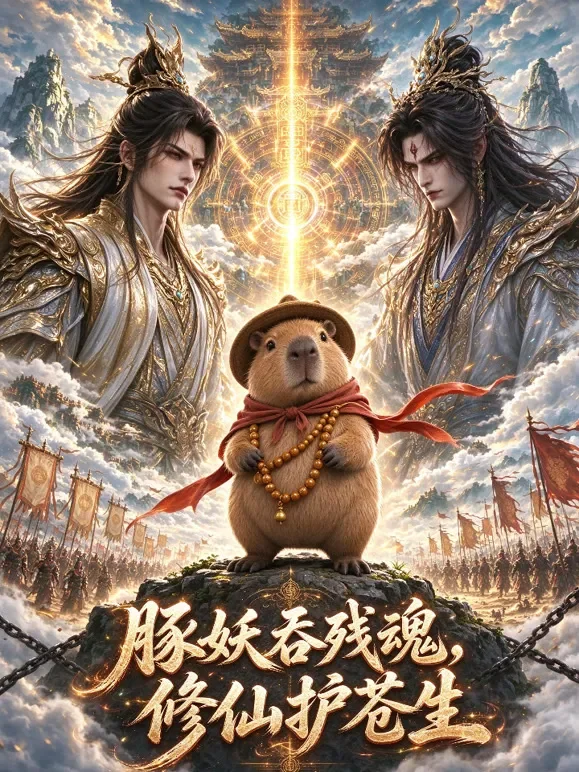 豚妖吞残魂，修仙护苍生动漫海报
