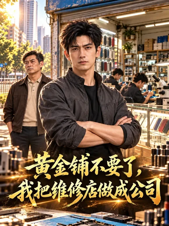 黄金铺不要了，我把维修店做成公司动漫海报