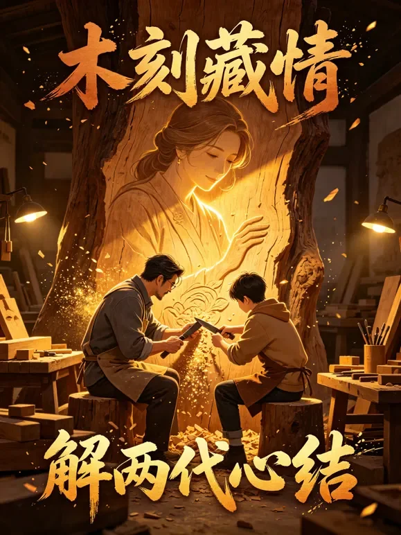 木刻藏情解两代心结动漫海报