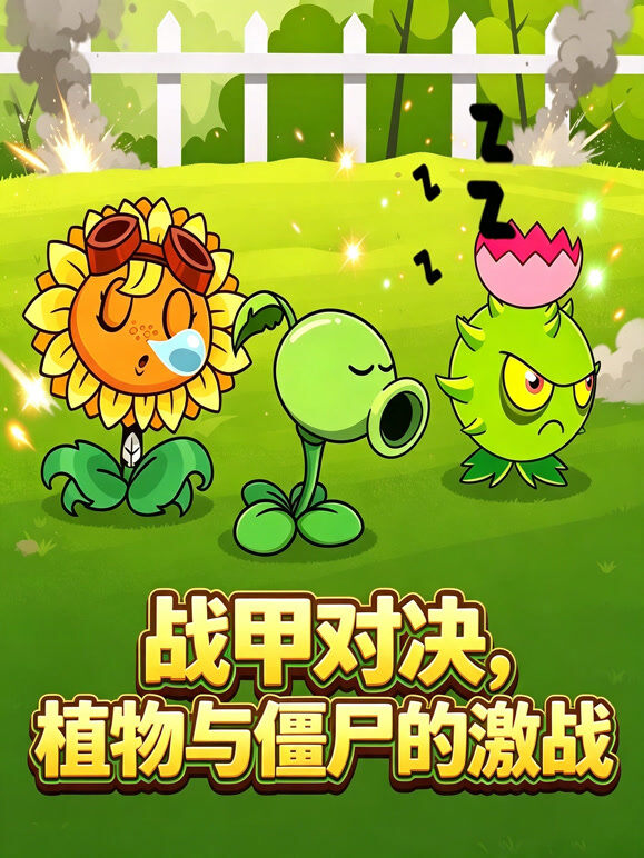 战甲对决，植物与僵尸的激战