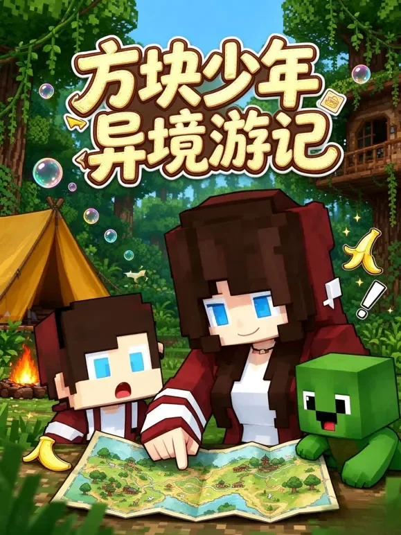 方块少年异境游记动漫海报