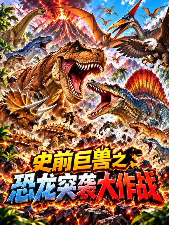 史前巨兽之恐龙突袭大作战动漫海报