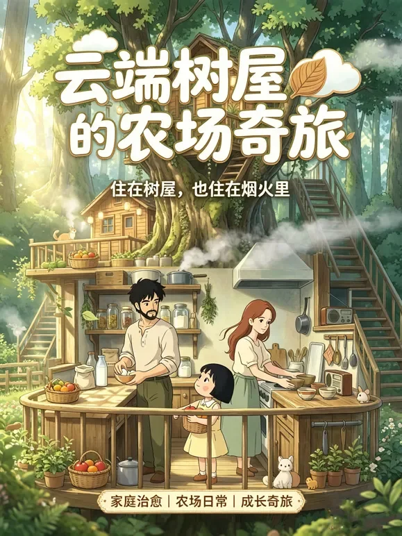 云端树屋的农场奇旅动漫海报