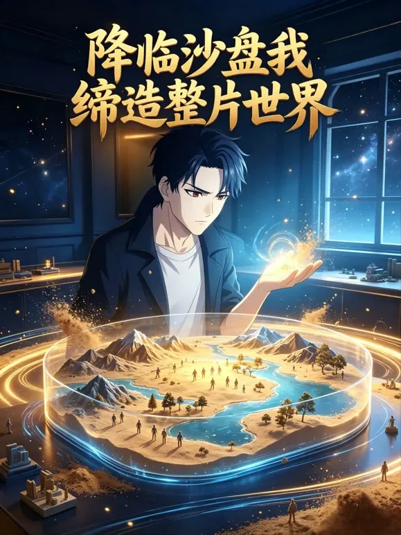 降临沙盘我缔造整片世界动漫海报