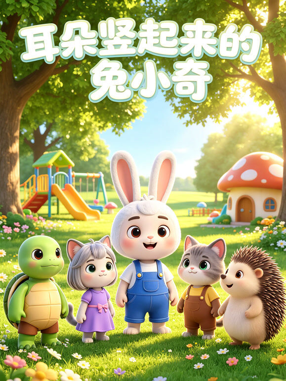 耳朵竖起来的兔小奇