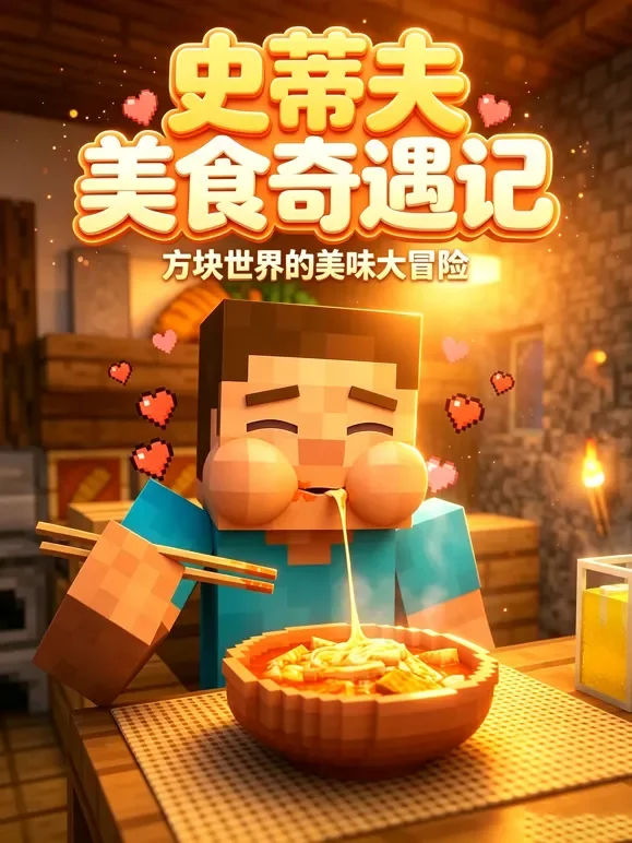 史蒂夫美食奇遇记动漫海报