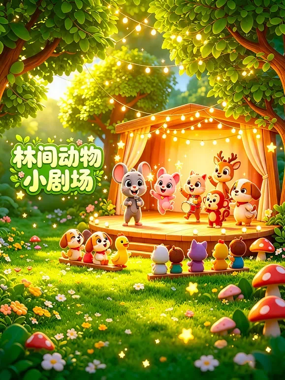 林间动物小剧场动漫海报