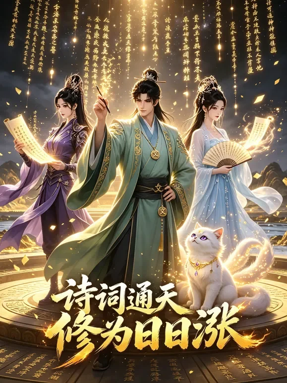 诗词通天修为日日涨动漫海报