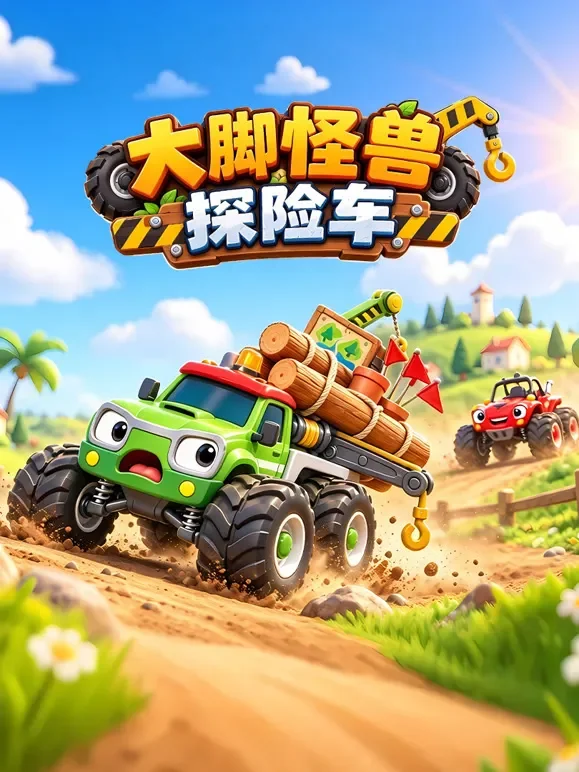 大脚怪兽探险车I动漫海报