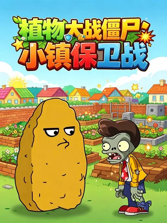 植物大战僵尸：小镇保卫战动漫海报