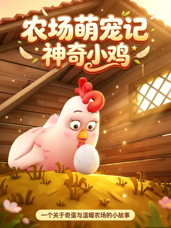 农场萌宠记：神奇小鸡动漫海报