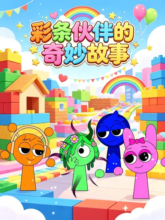 彩条伙伴的奇妙故事动漫海报