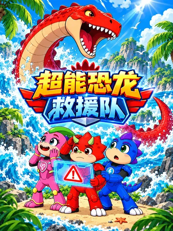 超能恐龙救援队动漫海报