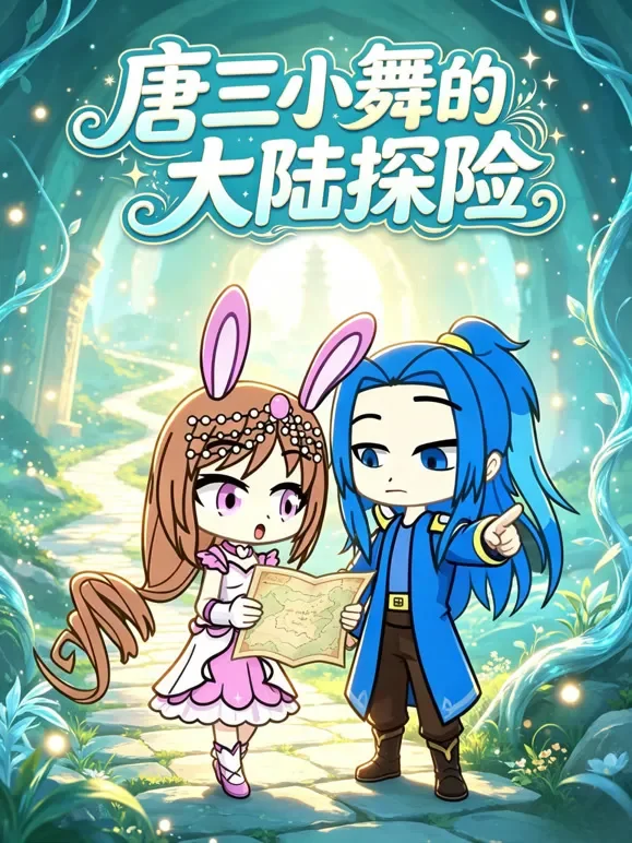 唐三小舞的大陆探险动漫海报