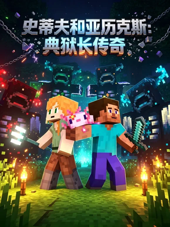 史蒂夫和亚历克斯：典狱长传奇动漫海报