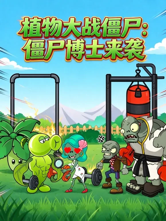 植物大战僵尸：僵尸博士来袭动漫海报