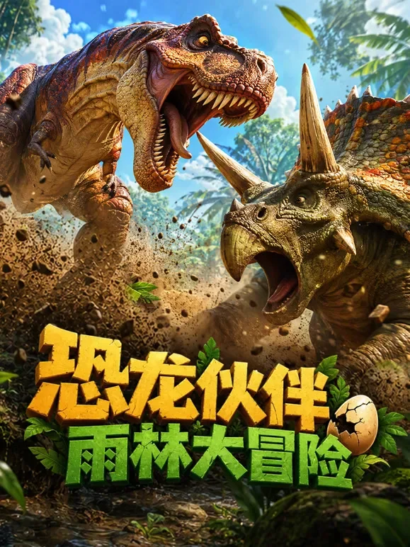 恐龙伙伴雨林大冒险动漫海报