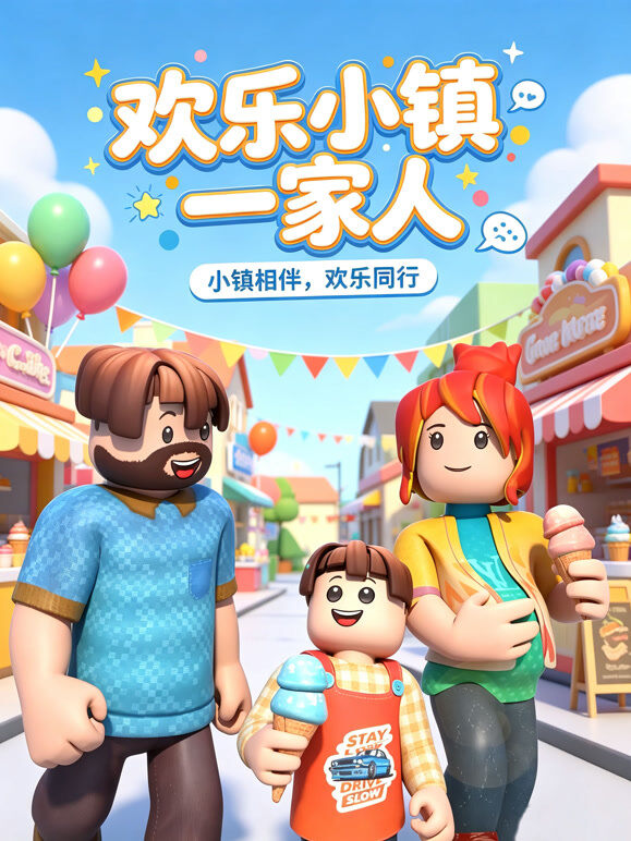 欢乐小镇一家人