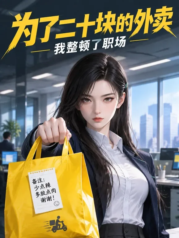 为了二十块的外卖，我整顿了职场动漫海报