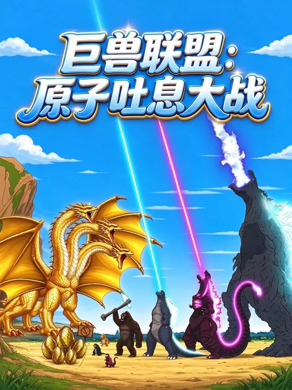 巨兽联盟：原子吐息大战动漫海报