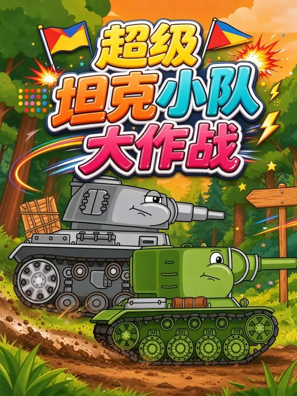 超级坦克小队大作战动漫海报