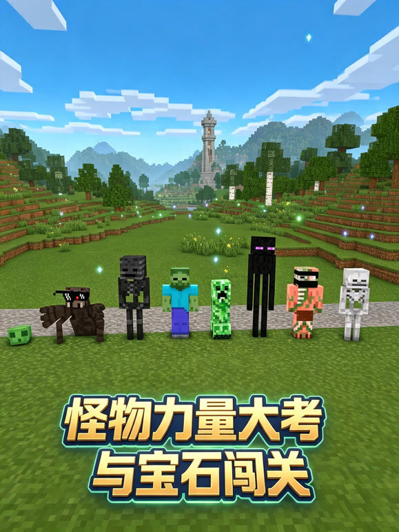 怪物力量大考与宝石闯关