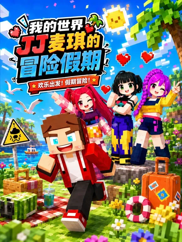 我的世界JJ麦琪的冒险假期动漫海报