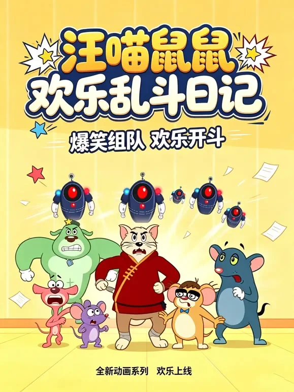 汪喵鼠欢乐乱斗日记动漫海报