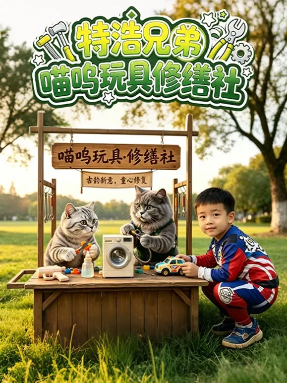 特浩兄弟喵呜玩具修缮社动漫海报