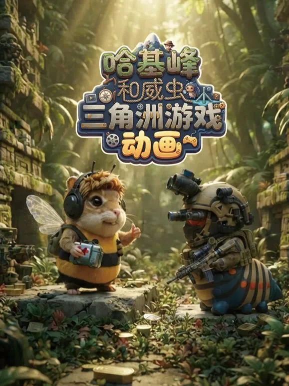 哈基蜂和威虫三角洲游戏动画动漫海报