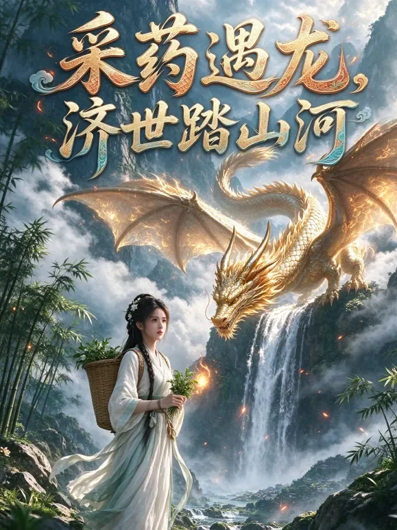 采药遇龙，济世踏山河动漫海报