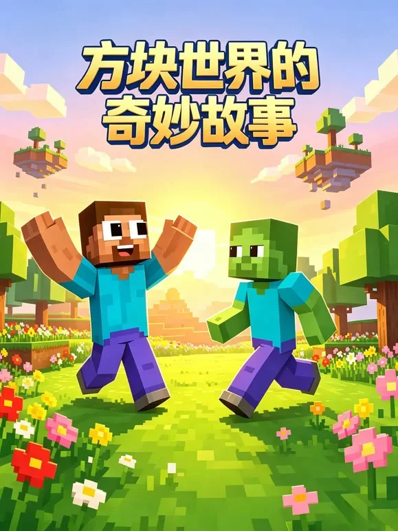 方块世界的奇妙故事动漫海报