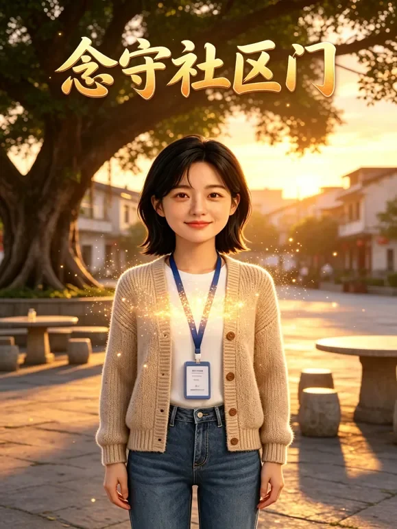 念守社区门动漫海报