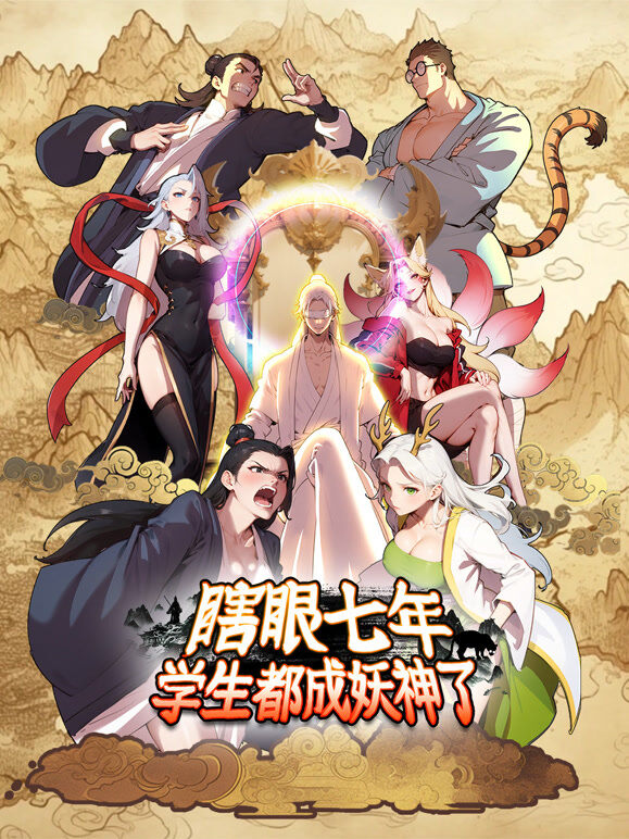 瞎眼七年，学生都成妖神了 动态漫画