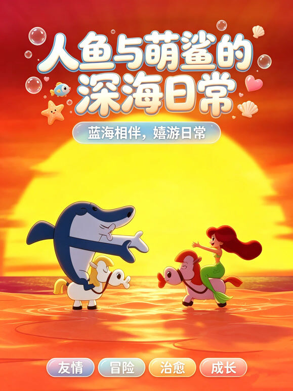 人鱼与萌鲨的深海日常
