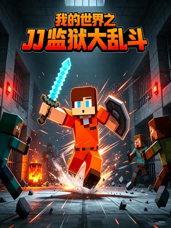 我的世界之 JJ 监狱大乱斗动漫海报