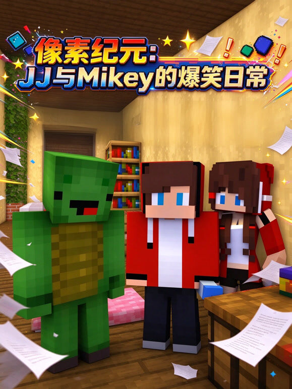 像素纪元：JJ与Mikey的爆笑日常