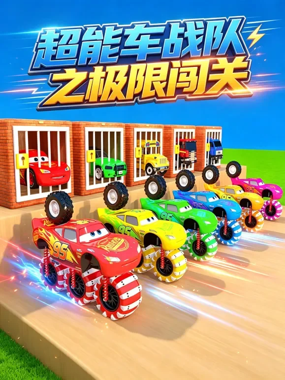 超能车战队之极限闯关动漫海报