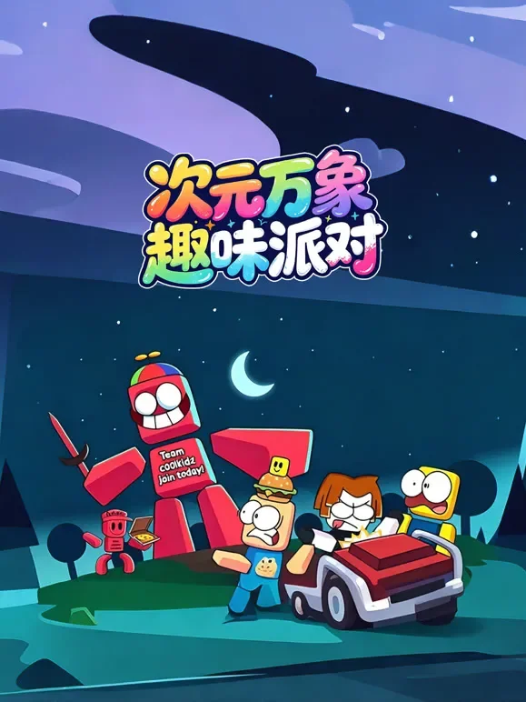 次元万象趣味派对动漫海报