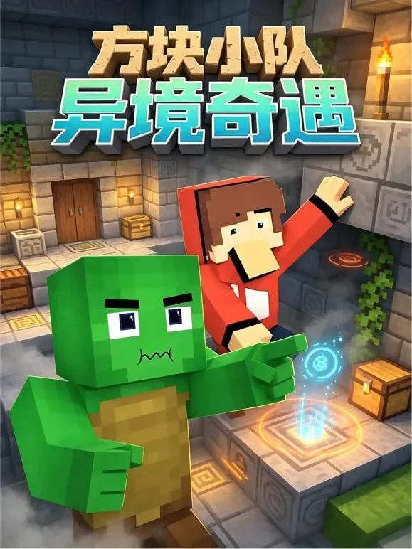 方块小队异境奇遇动漫海报